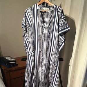 Swim Coverup V-Neck Maxi Dress